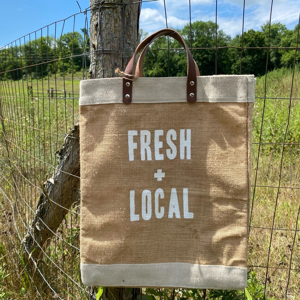 Santa Barbara Design Studio, fresh + local  Farmer's Market Tote Bag, 13" x 18",